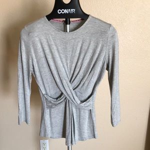 JUICY gray wrap 3/4 sleeve fancy T